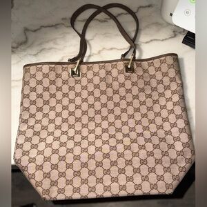 SOLD - Gucci Brown Monogram Tote